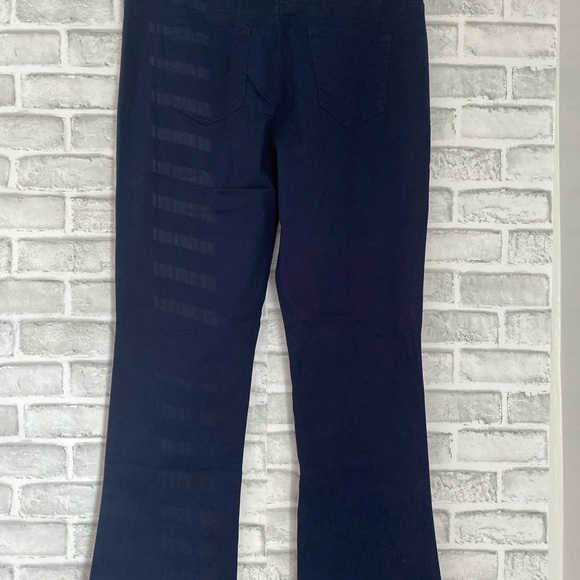 Bebop navy blue khaki wide leg work /uniform pant - Picture 12 of 16